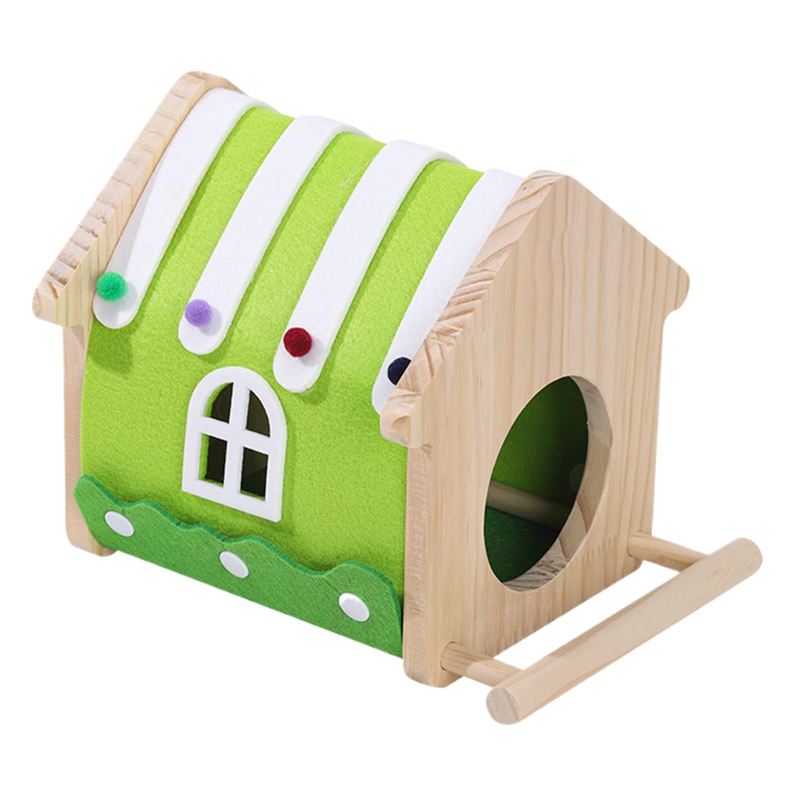 Birdhouse For Cage - Wooden And Spacious With Perch,For Cage Mounted Bird Bed and Nest | Suitable Parakeets Parrots Canaries And Other Aviary Birds