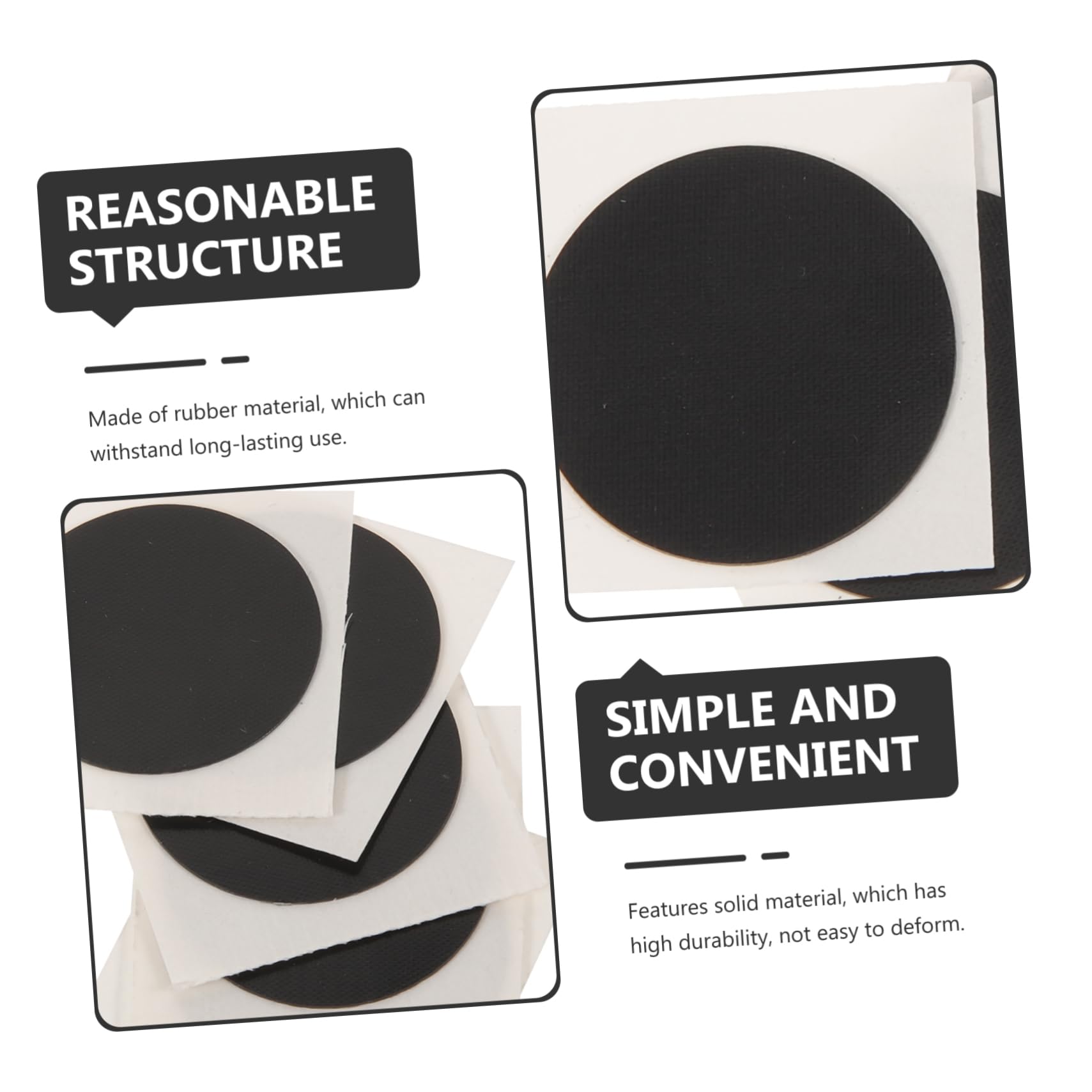 Healifty 50pcs Heavy Duty Tire Repair Patches for Trucks and Self-Adhesive Rubber Emergency Patch Kit Lightweight and Tire Repair Tool for