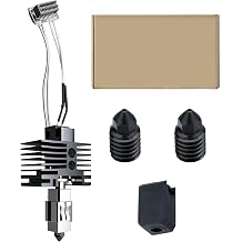 Bamboo Lab P1P, P1S Hotend Kit for P1 Series 3D Printer, Full Assembly Hardened Steel Hotend with Thermistor, Ceramic Heater, 0.4mm Nozzle, Includes Two Hardened Steel Replacement nozzles.
