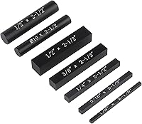 Vista 8 de Juego de 7 barras de configuración de aluminio de precisión para enrutador y sierra de mesa, accesorios de carpintería, barras incluyen marcas