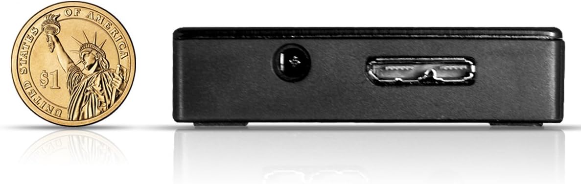 Anker® Uspeed USB 3.0 4-Port Hub with Power Adapter, Compatible with Windows XP / Vista / 7 / 8 Mac OS - Ultra Slim 0.5inch Profile
