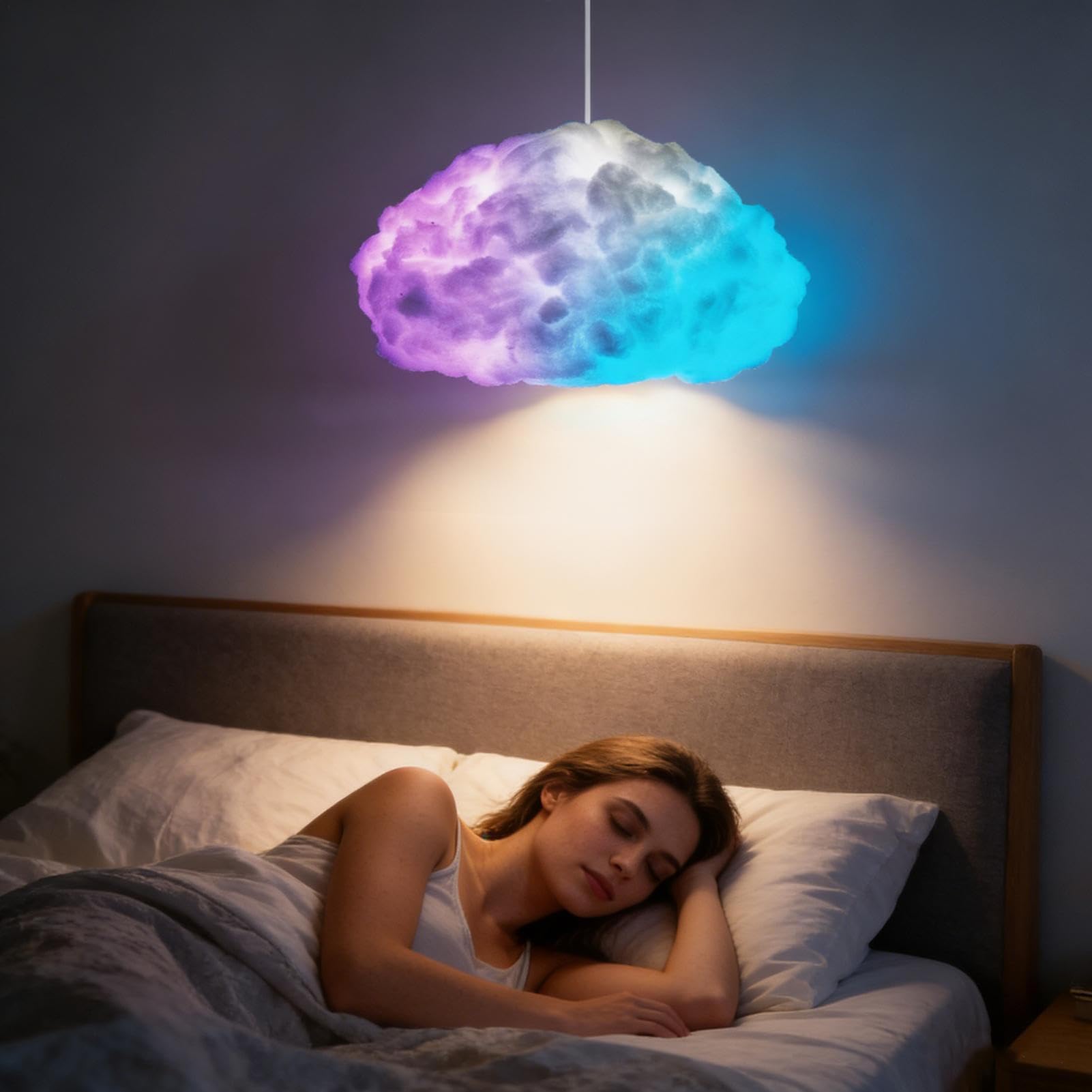 Amazon.co.jp : 雲型LEDシーリングライト - ダイナミックなRGB照明装飾