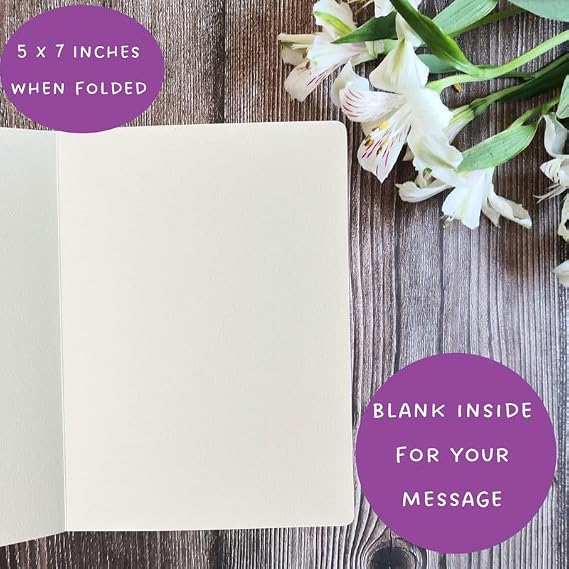 Ballerina Card, Child Dance Recital Card for Granddaughter (1 Card, 7X5 Inches, Blank Inside) to say Proud of You and congratulations to a girl or her dance coach - 308