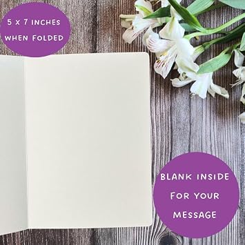 Ballerina Card, Child Dance Recital Card for Granddaughter (1 Card, 7X5 Inches, Blank Inside) to say Proud of You and congratulations to a girl or her dance coach - 308