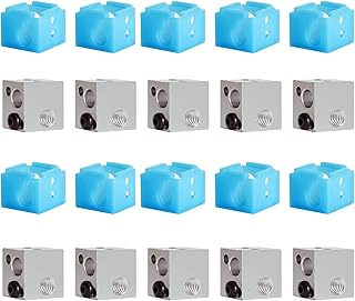 3D Printer Heater Block Silicone Cover MK8 Hotend Extruder Silicone Sock Heater Block Silicone Cover for Ender 3 (No Heating Block)