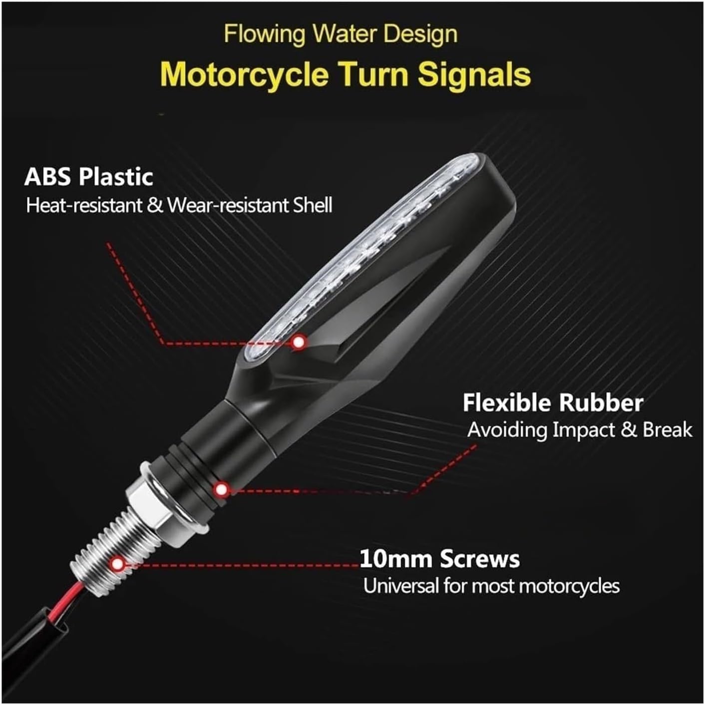 バイク 方向指示器 2/4 個流れるオートバイターンシグナルライトバイクインジケータ 12 ボルト点滅ライト電動自転車オートバイスク