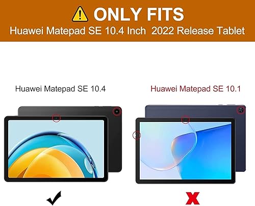 Miniatura 2 de ALILANG Funda para Huawei MatePad SE de 10.4 pulgadas 2023 con lápiz capacitivo, múltiples ángulos de visión con soporte de piel sintética para