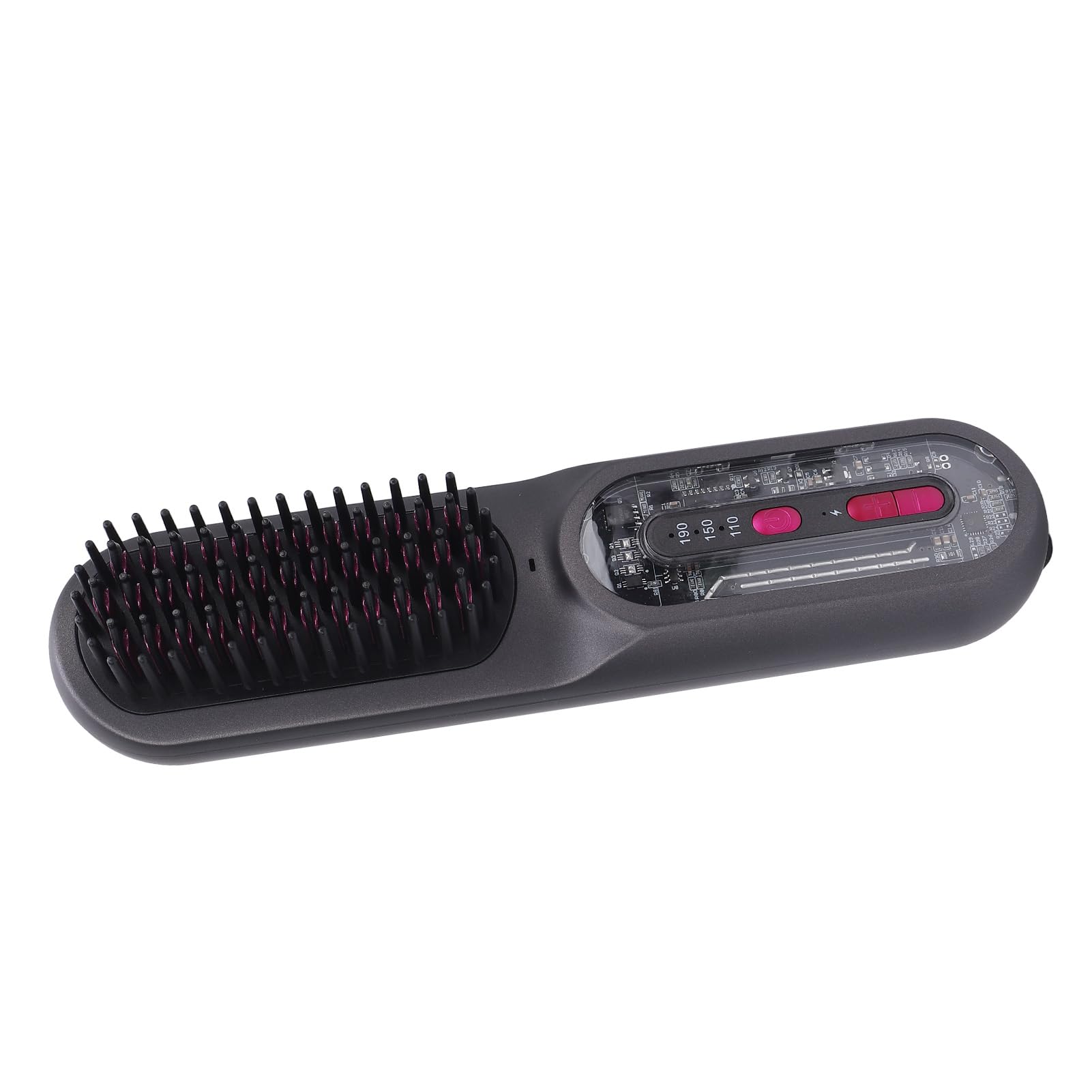 Pettine per Piastra per Capelli Senza Fili Ionico 3 Impostazioni di Riscaldamento Rivestimento in Ceramica Ricaricabile Tramite USB Spazzola per Lisciare i Capelli Antiscottatura