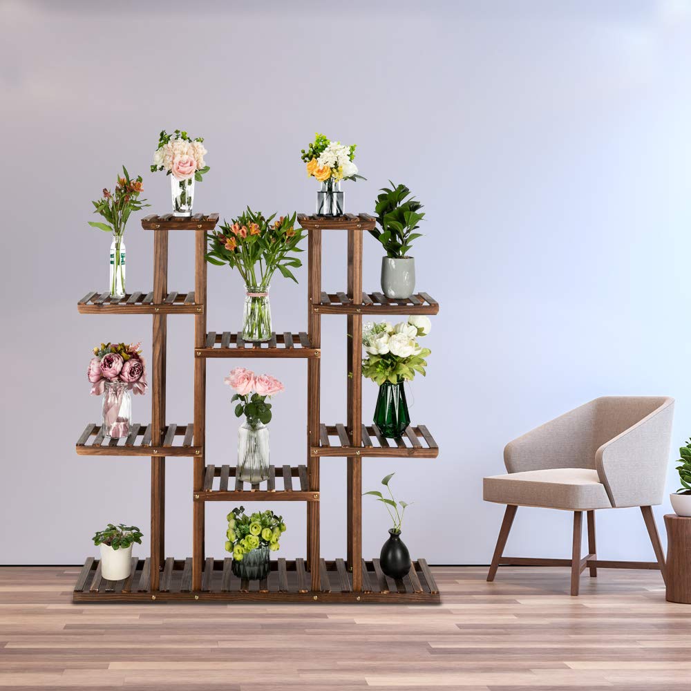 Amazon.com: Wood Plant Stand Indoor Outdoor Multi Layer Flower Pot