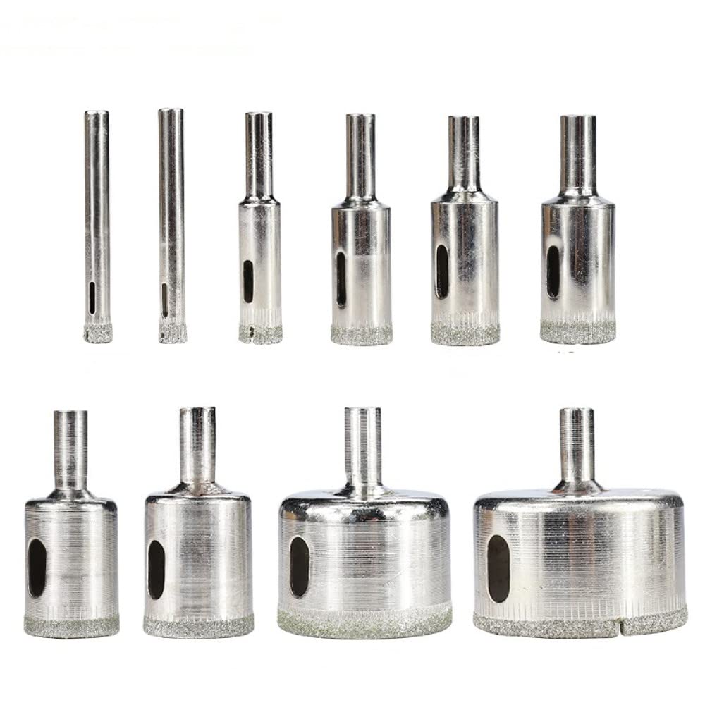 Wiertła do płytek z powłoką diamentową, Wiertło diamentowe 3-60 mm do płytek, marmuru, szkła, ceramiki, wiertła otworowe, wiertła diamentowe(No.2,2pcs Set)
