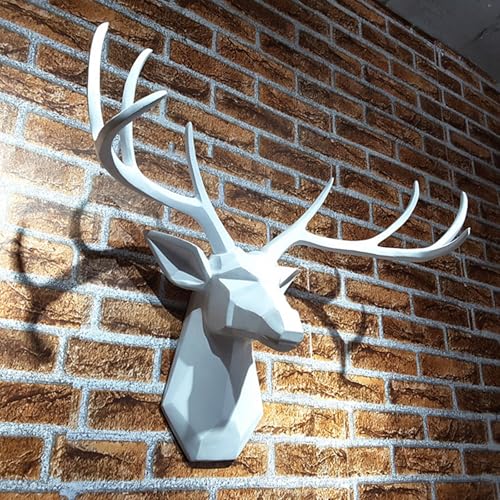 Fausse Taxidermie Tête De Résine Animale Décoration Murale Art,Résine Tête De Cerf Décoration,Tete de cerf decoration murale,tete de cerf,décoration...