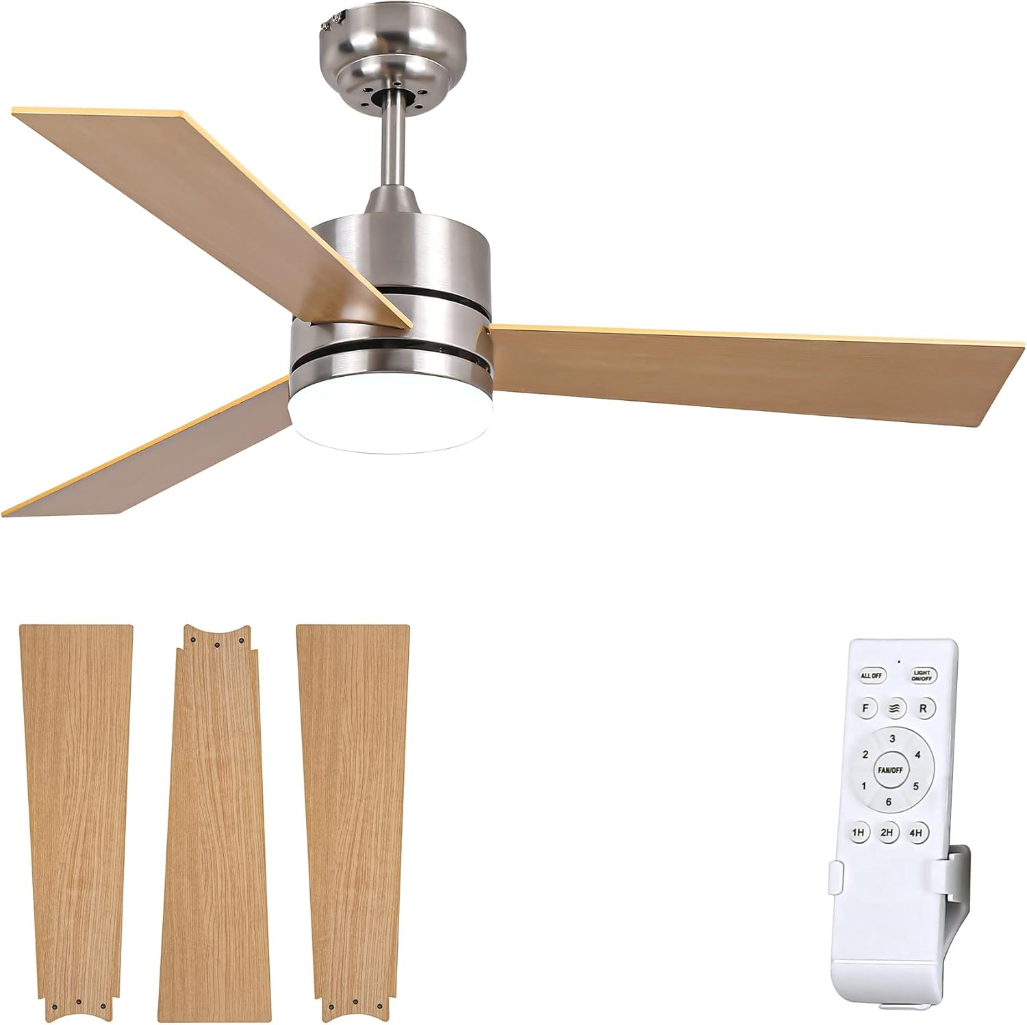 Parrot Uncle Ceiling Fans with Lights and Remote Modern Ceiling Fan