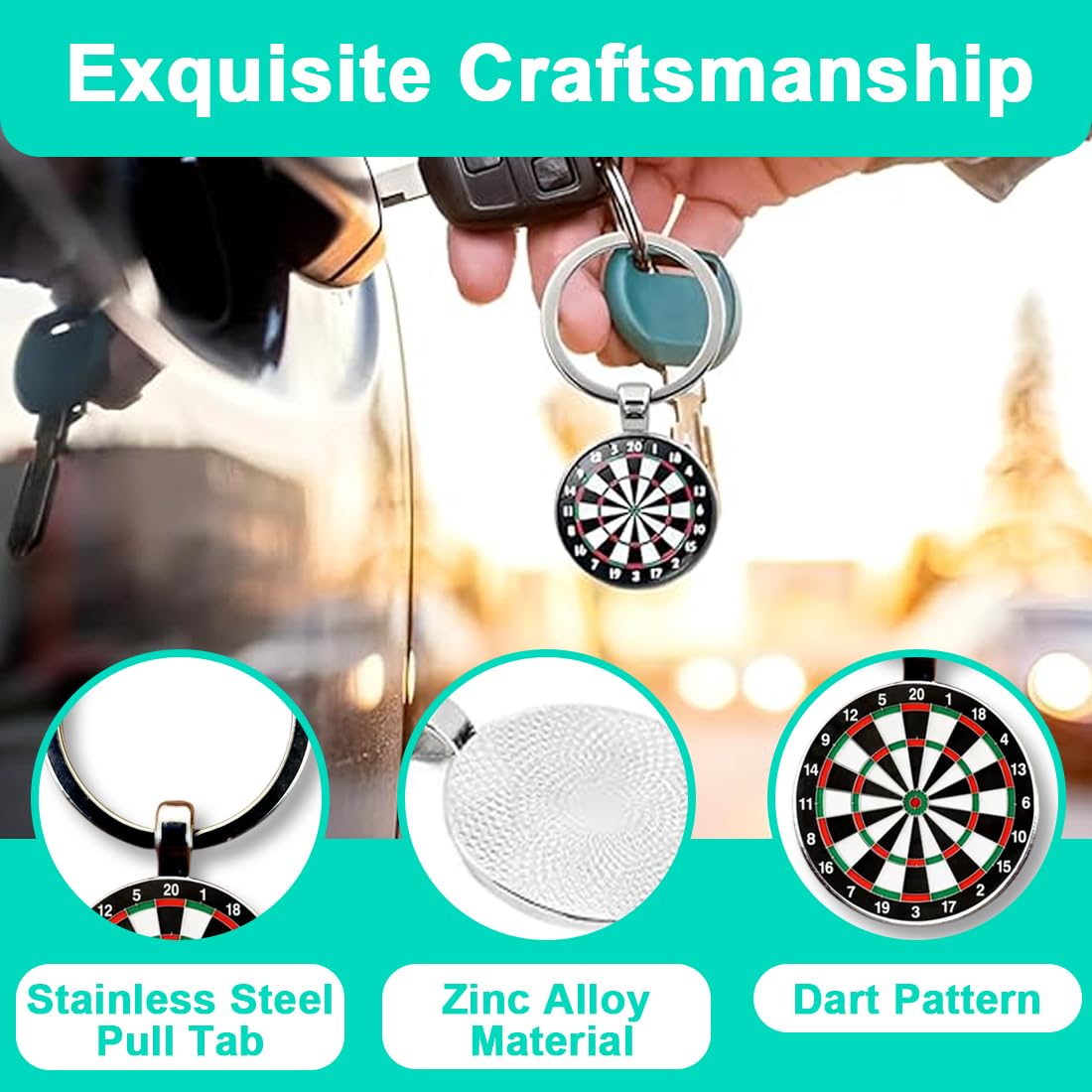 Portachiavi Darts Regali Uomo Freccette Accessorio Decorazione
