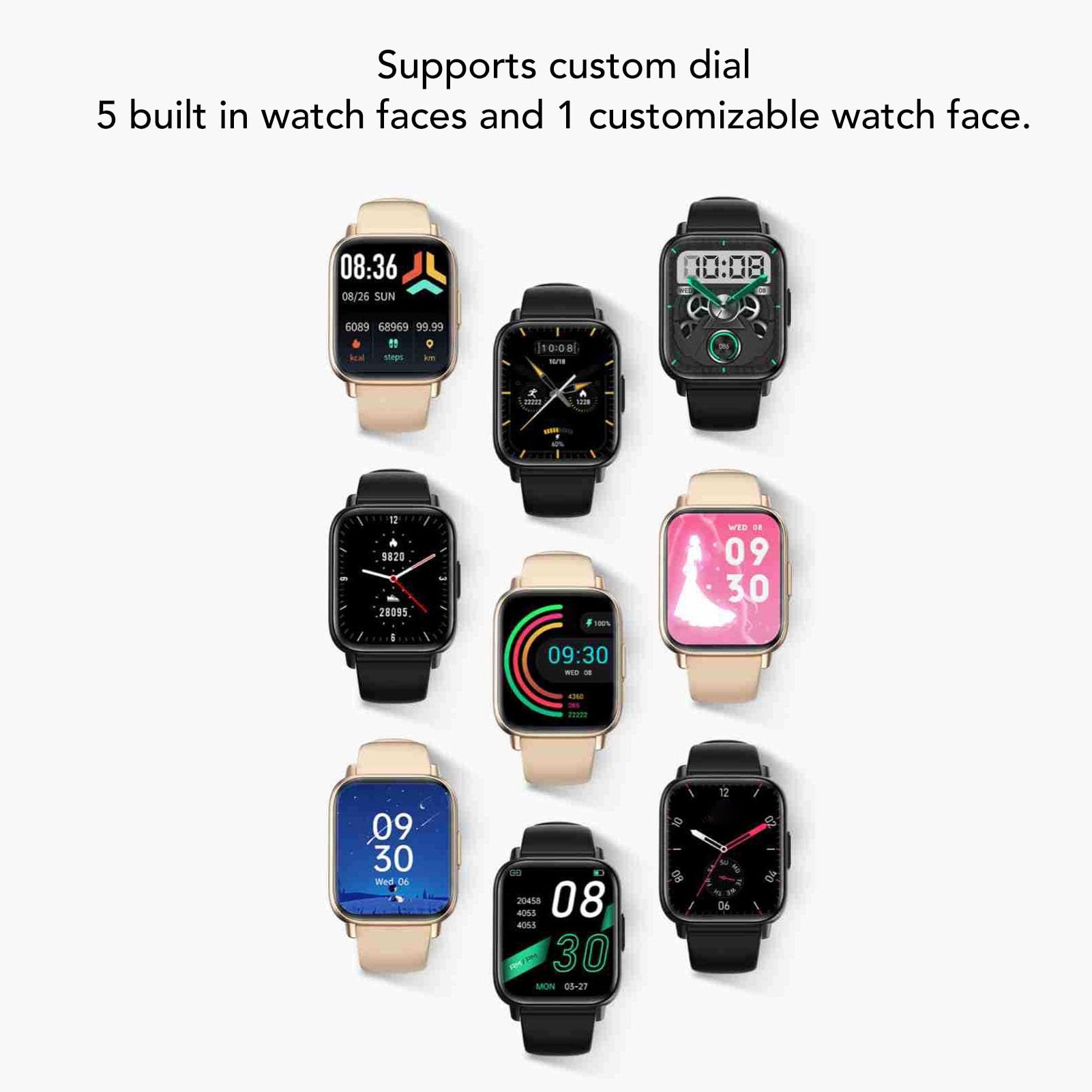 Smartwatch per Uomo e Donna con Funzione Telefono, Touchscreen 1,85", IP67, Orologio Fitness con Oltre 100 modalità Sportive, Fitness Tracker, Orologio Sportivo, Suppor (Nera)