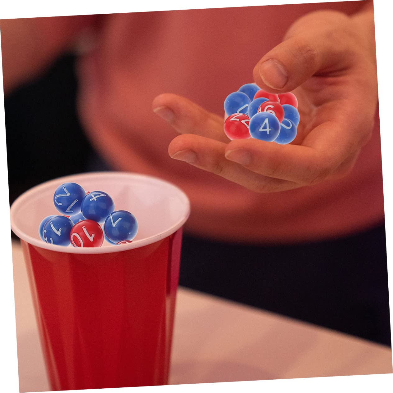 VICASKY 9paquetes De Lotería Plásticas para De Esferas Numéricas para y Fiesta De Brillantes y Diseño Accesorios De Bingo y Lotería