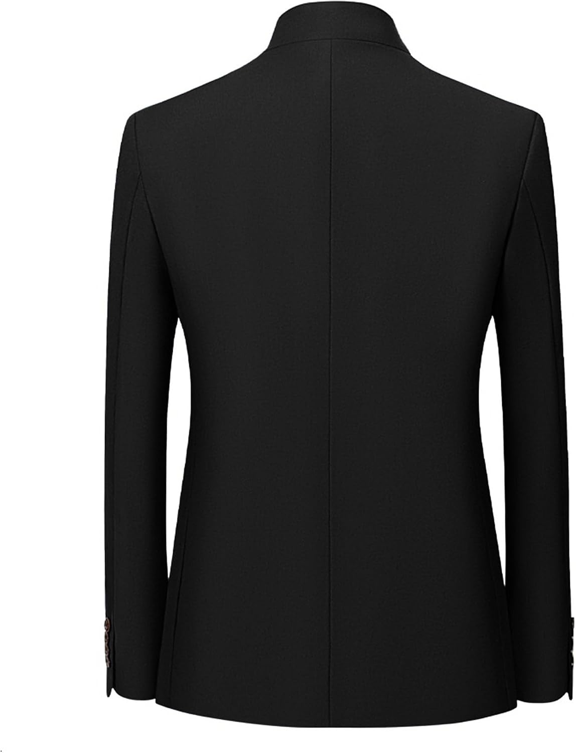 Men Slim Fit Chinese Wedding Formal Jacket Urban Style Stand Collar Button Blazer Coat Business Party Elegant Suit Jacket