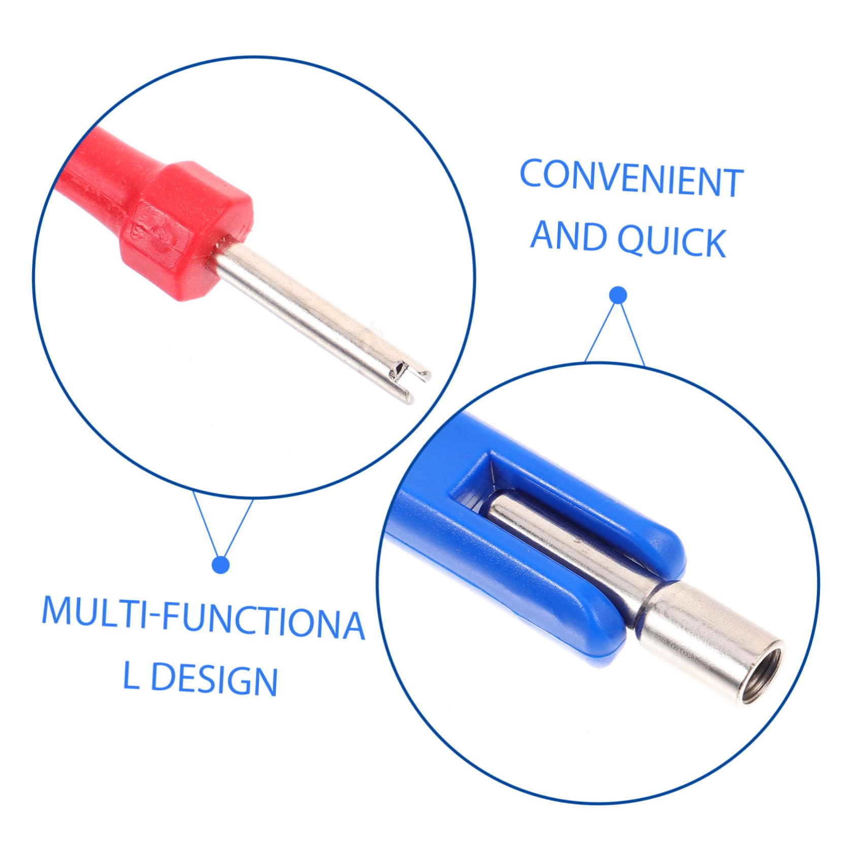 ABOOFAN 5 Ensembles Outil de Démonte Valeur de Pneus Ensemble de Outil Pratique pour Retrait des Noyaux de Valves Réparation et Installation de Pneus Durable et Fiable Sécurise