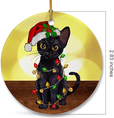 Miniatura 7 de Adorno de Navidad para decoración de árbol de Navidad, adorno de cerámica rosa, decoraciones colgantes, regalos de Navidad para damas, adorno de