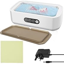 Ultrasonic Cleaner for 360 Deep Cleaning 650ml Capacity Three Speed Touch Screen Jewelry Cleaner Suitable for Glasses Jewelry Dentures