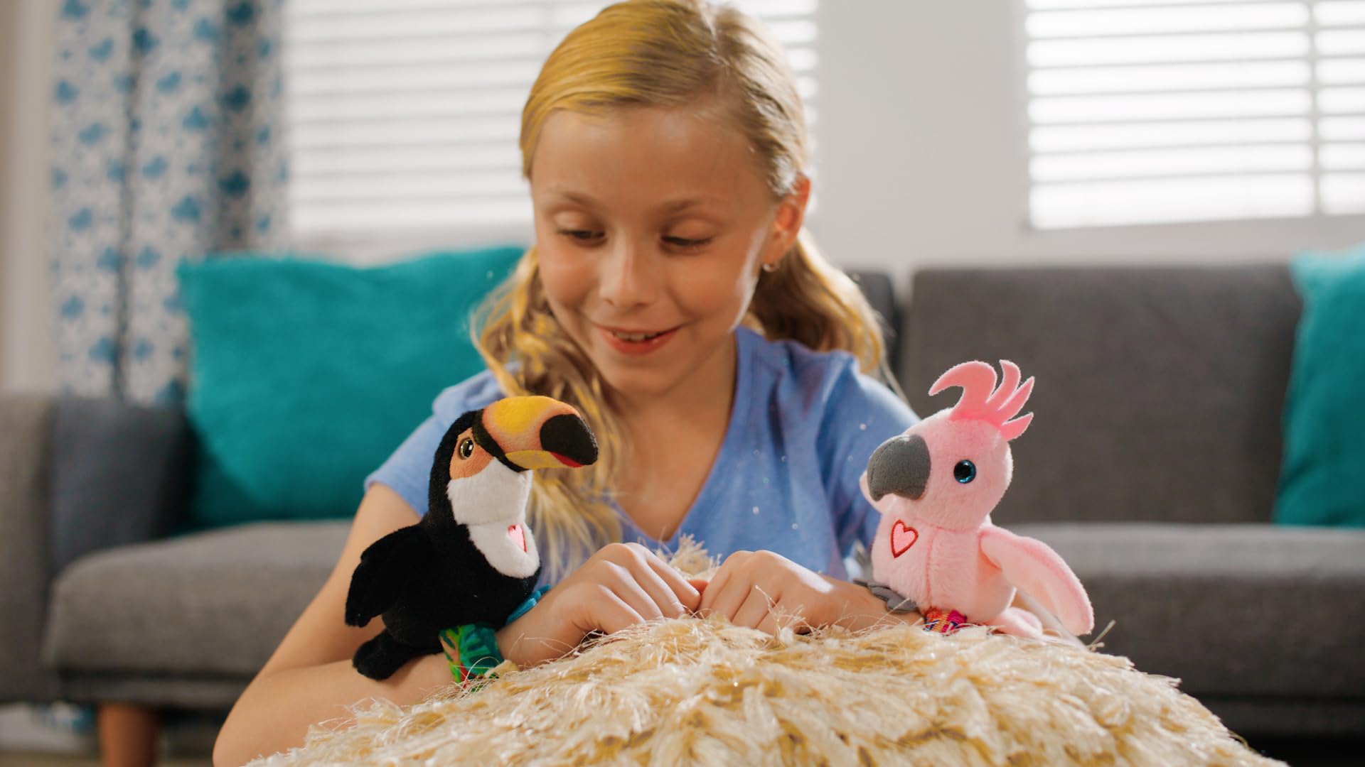Uccello Peluche Interattivo Ricaricabile con Musica e Suoni per Bambini 18+ Mesi