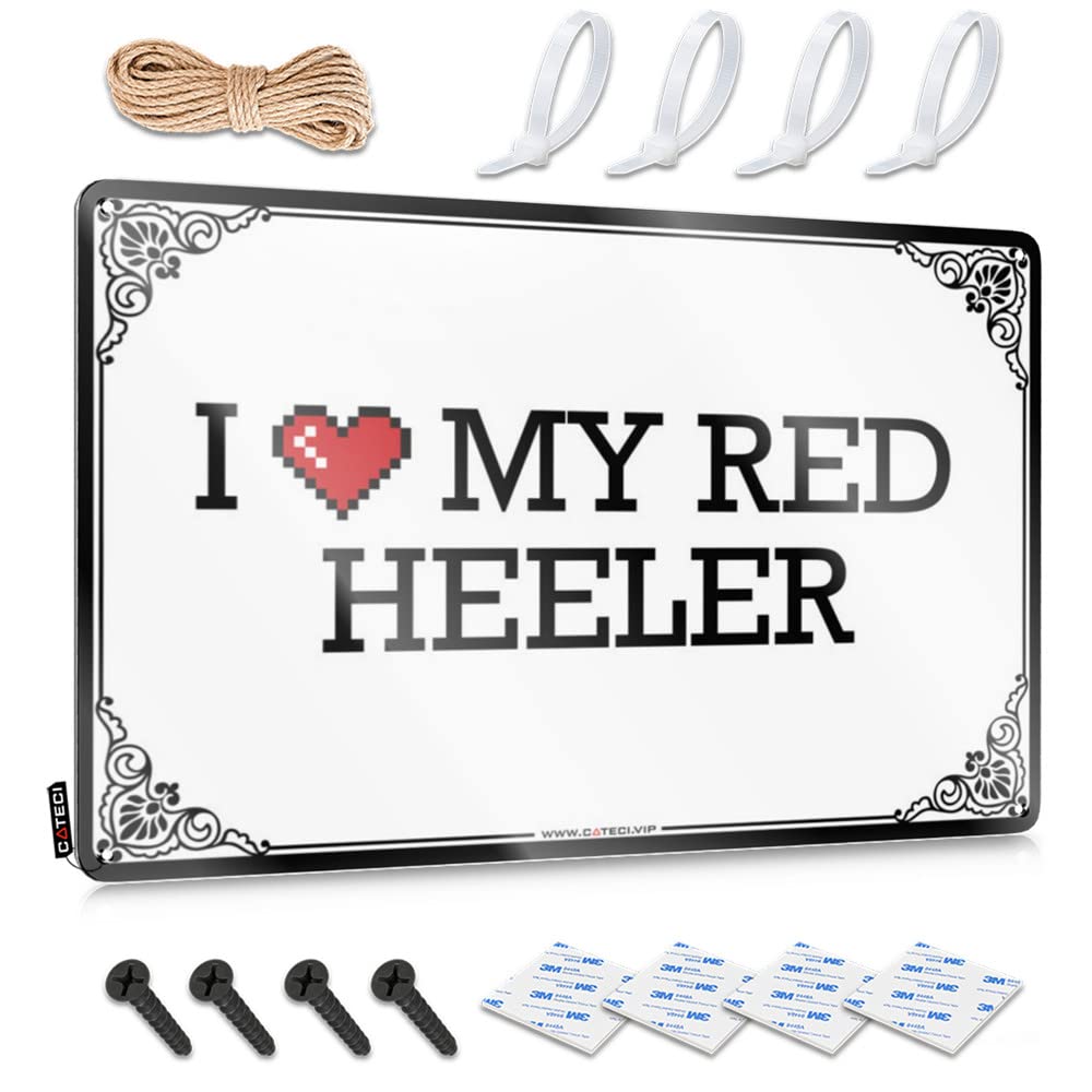 Posters Lake House Decorations Ready To Hang - I Love My Red Heeler Accessories For Basement Bar(30X40CM)