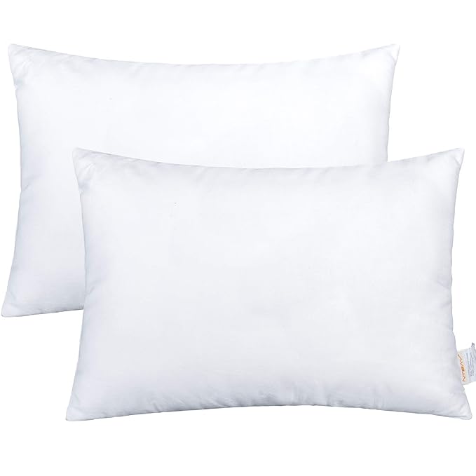 NTBAY 2 Pack Cotton Down Alternative Toddler Pillows, Soft