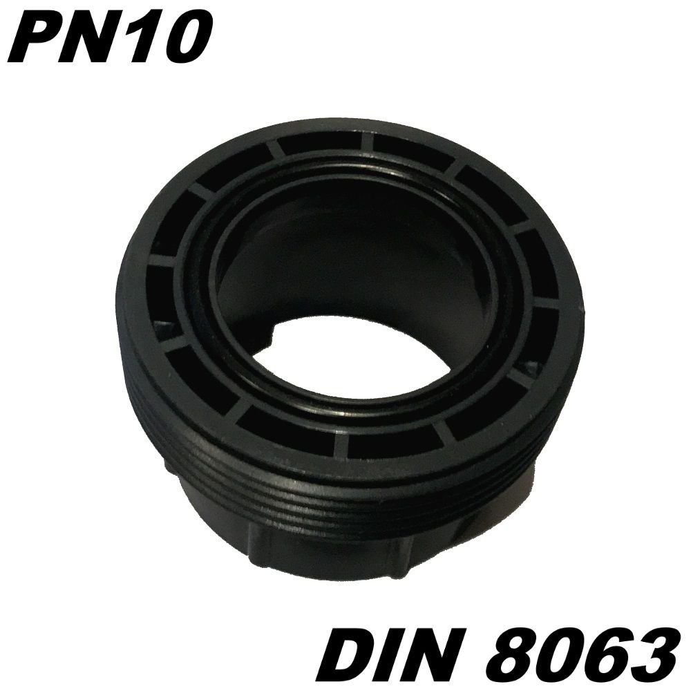 Adrenalin-Fishing Adaptador de conexión de PVC U de 63 mm de diámetro con 2 manguitos adhesivos, ideal para tuberías en el estanque de Koiteich