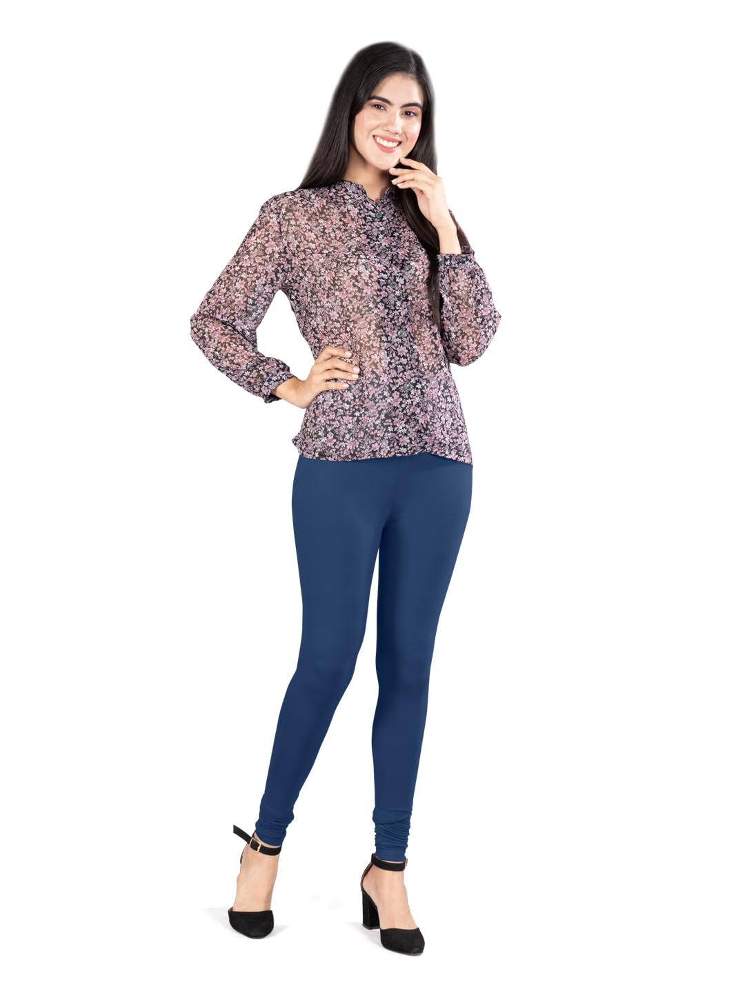 Skinny FIT Womens Leggings/Breathable Soft Viscose Fabric/Bottom WEAR/Full Length-image-43