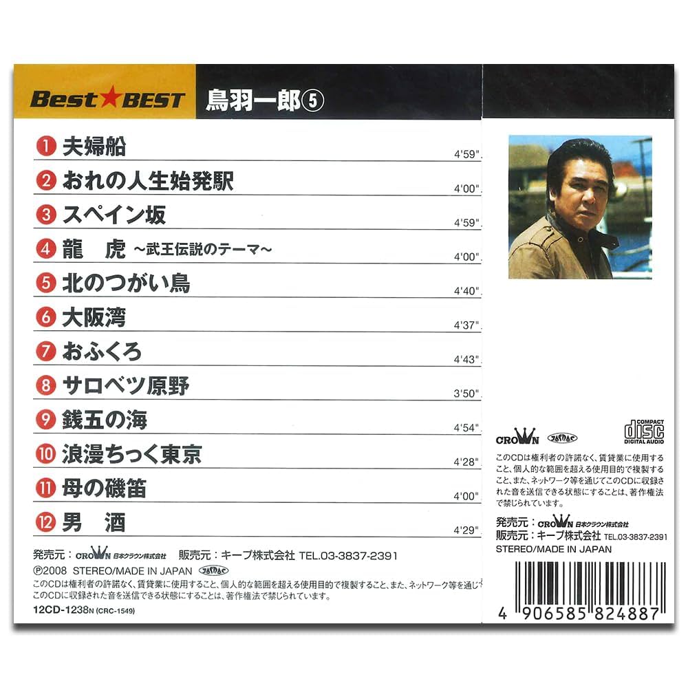 希少 鳥羽一郎大全集 CDボックス 5枚組 80曲 希少 鳥羽一郎大全集 CDボックス 5枚組 80曲