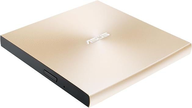 Asus ZenDrive-U8M SDRW-08U8M-U External Ultra Thin DVD Printer, M-Disc, USB Type-C, Gold