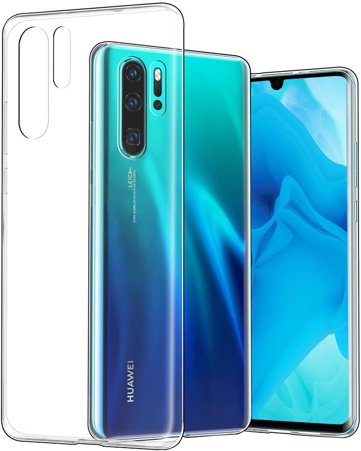 iPro Accessories Clear Case For Huawei P30 Pro, Huawei P30 Pro Transparent Case, Huawei P30 Pro Crystal Case, Ultra Thin Slim Crystal Clear Case with Stylish Edge Soft Silicone Cover