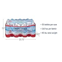 Vista 3 de Crystal Geyser Agua de manantial alpina natural, 16.9 onzas, 35 botellas