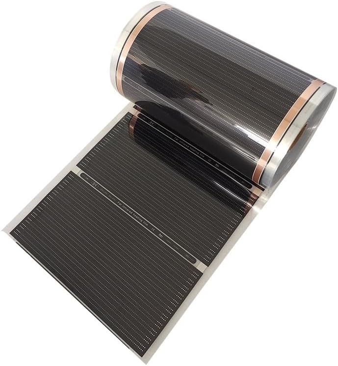 1Pc 220V 50cm Width Floor Heating Infrared Underfloor Heating Carbon Film Heater Electric Carbon Crystal Fiber Heating Film(Length 300cm)