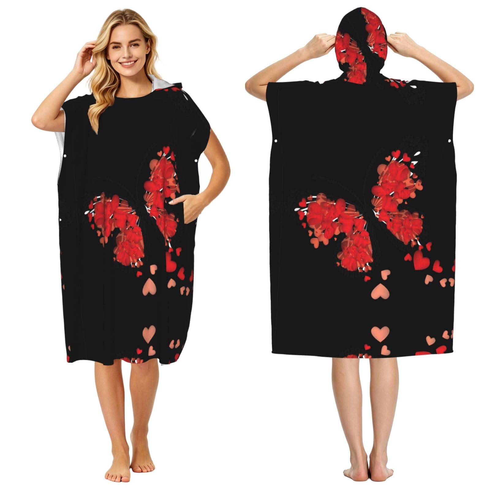 Poncho de bain séchage rapide fini les frissons avec ce peignoir
