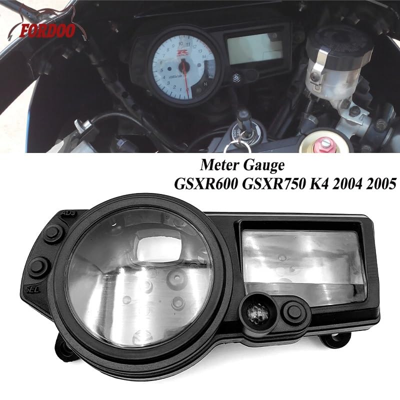Moto Contachilometri Per SU&ZUKI GSXR GSX-R 600 750 GSXR600 GSXR750 K4 2004 2005 Moto Tachimetro Caso Contachilometri Strumento Contagiri Involucro