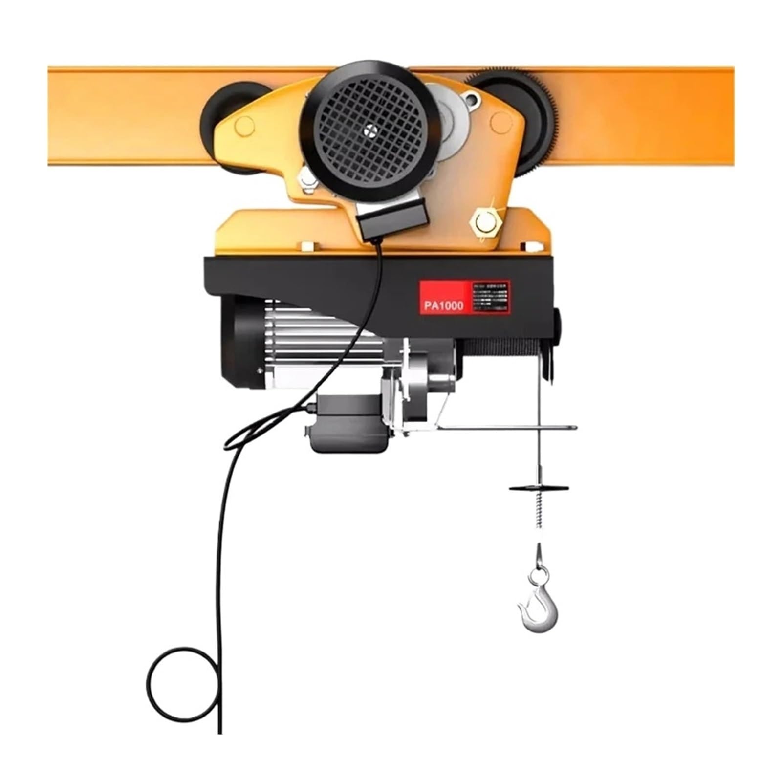 Mini Grue Électrique 220V Monophasé De Levage Compacte 1 Tonne Chaîne Mobile Double Bras Cadre Durable de Levage Treuils électriques(PA200-20M,110V)