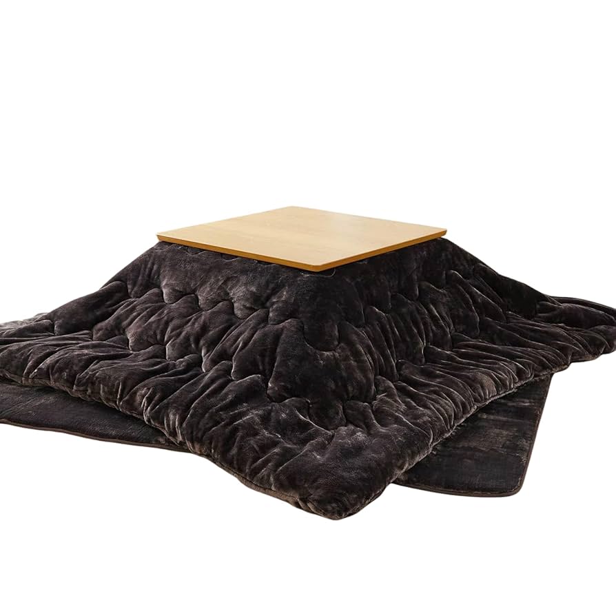 ベルメゾン　こたつ布団 掛け布団 単品 メルトロ チャコール 長方形（大） ベルメゾン こたつ布団 正方形 コタツ布団 掛け布団 あったか