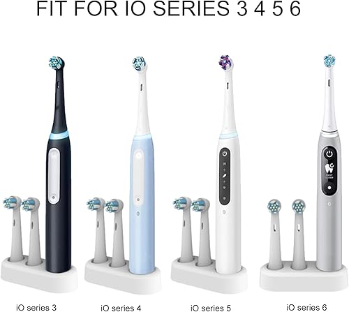 Miniatura 2 de CHOKMAX Soporte para cepillo de dientes eléctrico, base de soporte de repuesto compatible con cepillo de dientes Oral B y 2 cabezales de cepillo de