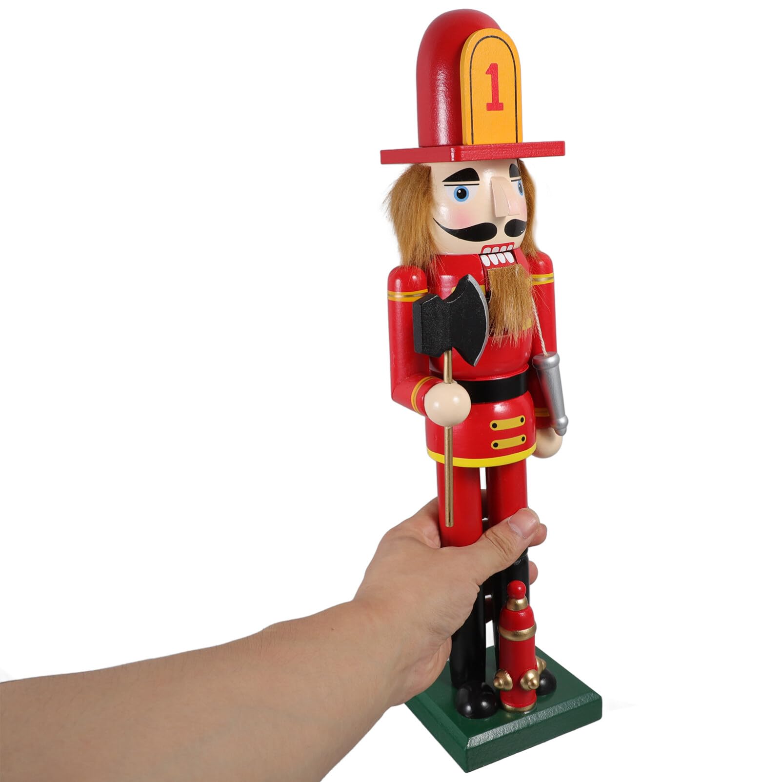 Amosfun Nussknacker-Soldat für Weihnachtsdekorationen Nussknacker-Ornament als Schmuckstück für Küchentheke oder Kaminsims