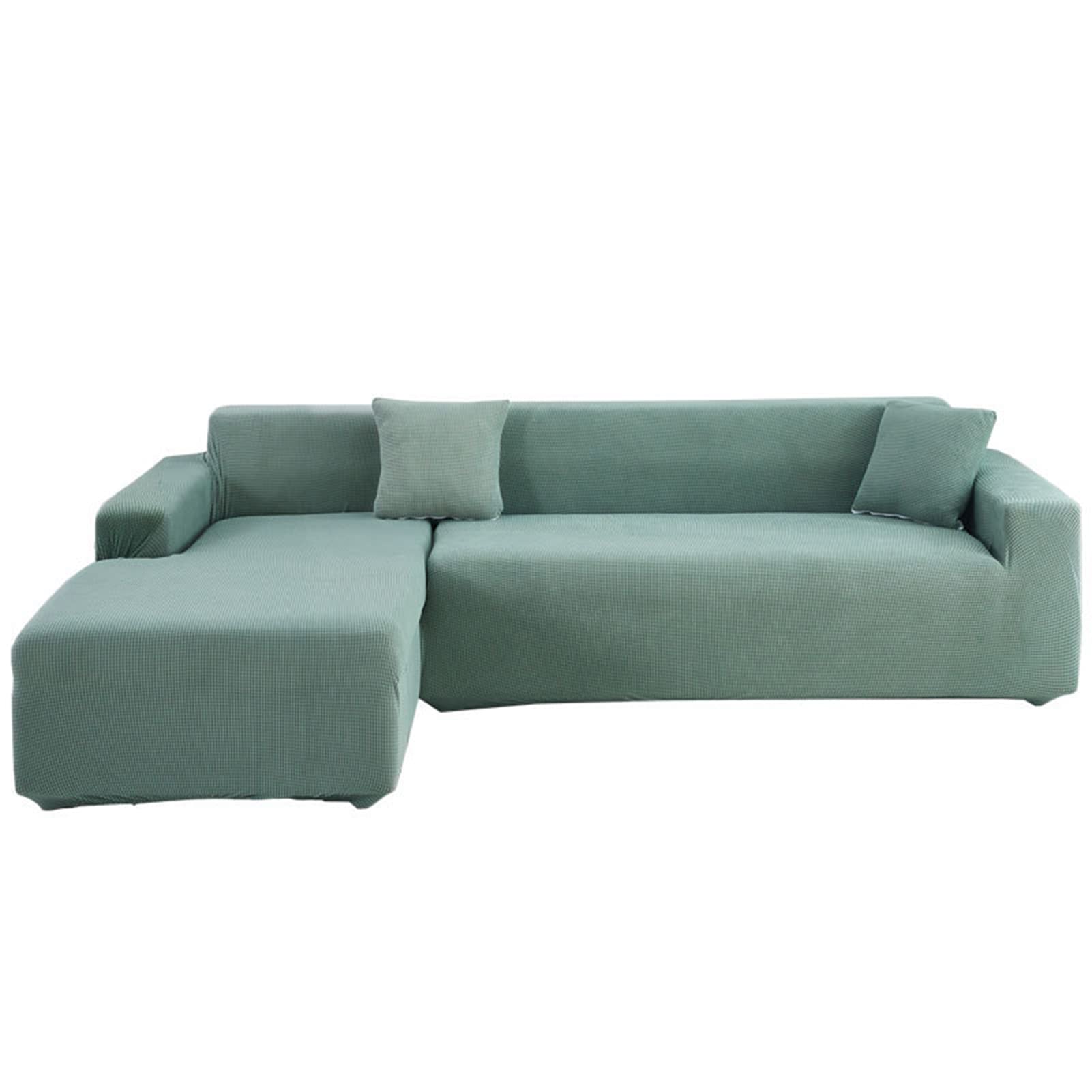 Housse de canapé en jacquard extensible lavable protège meuble de 5 places