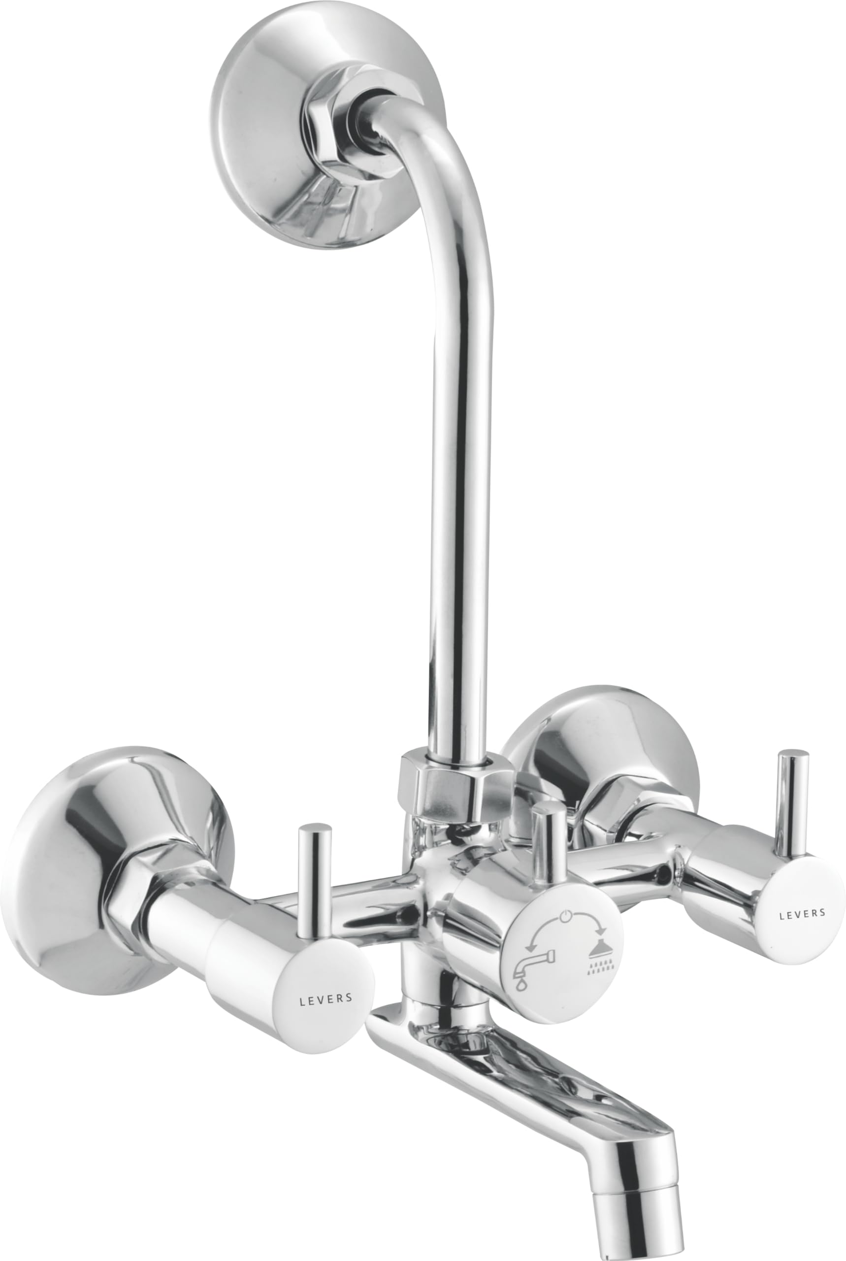 LEVERS TRB-4 Brass Wall Mixer with Provision for Over Head Shower and 125mm Long Bend Pipe (B0D1FT3PKG) Amazon Price History, Amazon Price Tracker