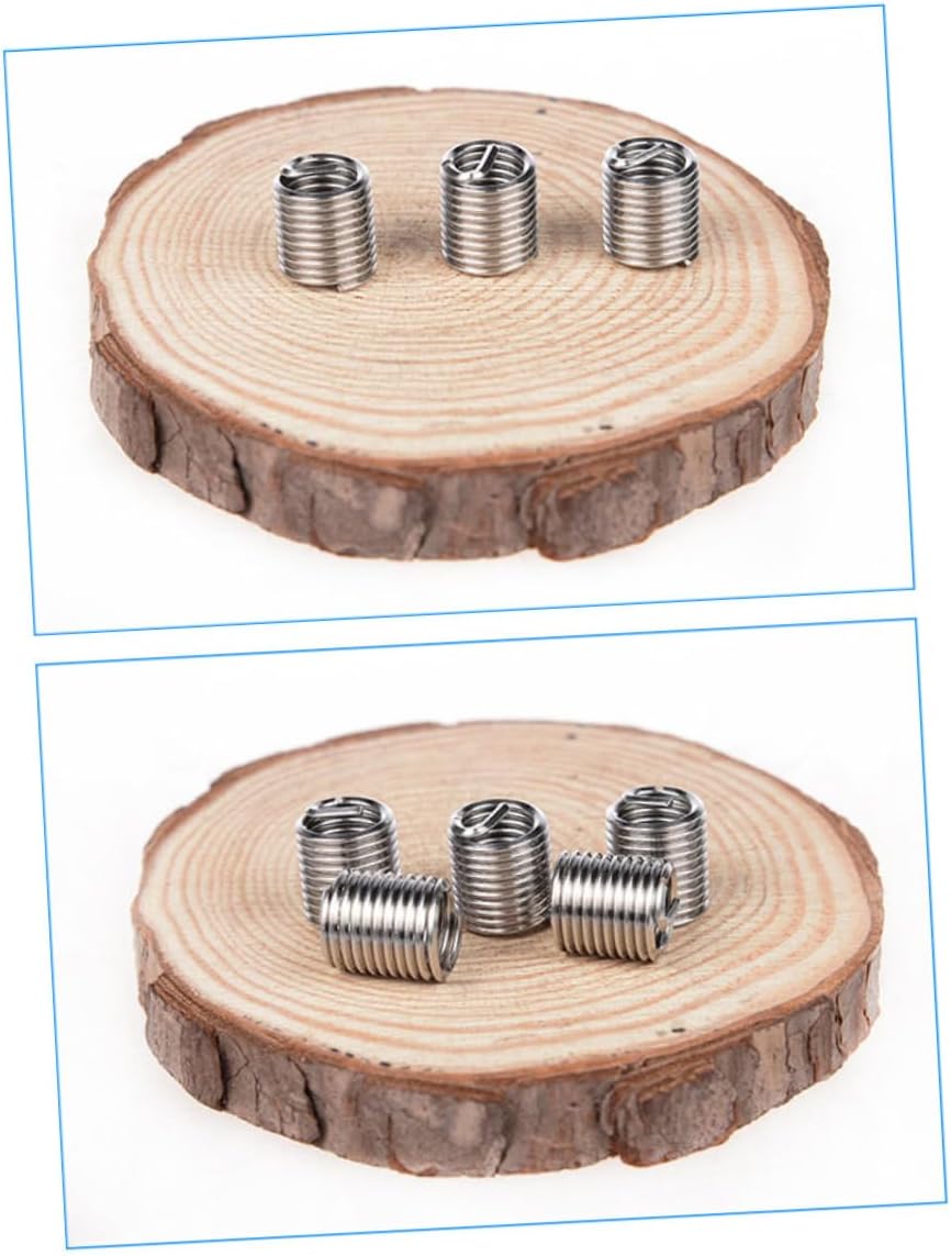Thread Repair Kit 60pcs Stainless Steel Wire Screw Sleeve Thread Repair Inserts for M3x0.5x2d
