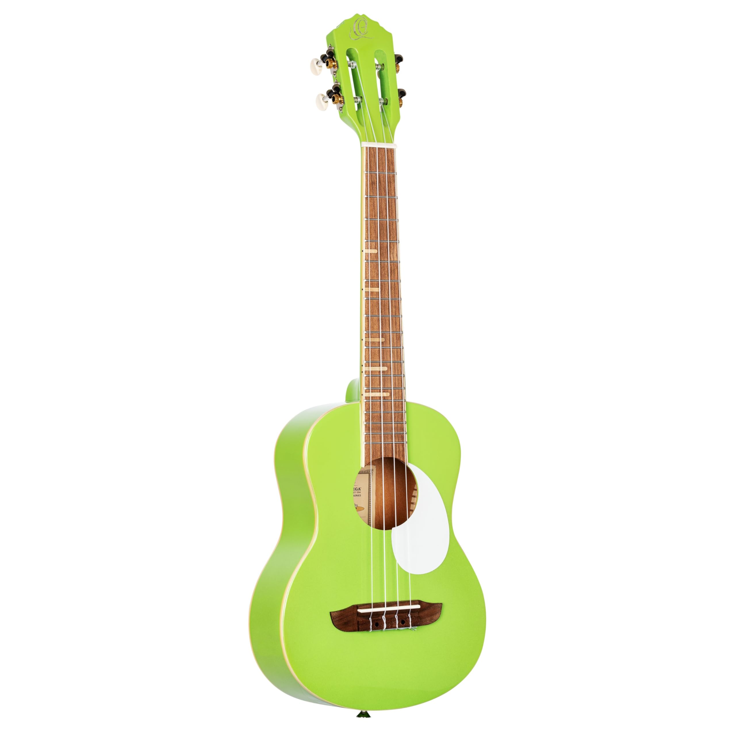 Ortega Guitars Ukulélé Ténor vert - Série Gaucho - housse incluse - corps Agathis (RUGA-GAP)
