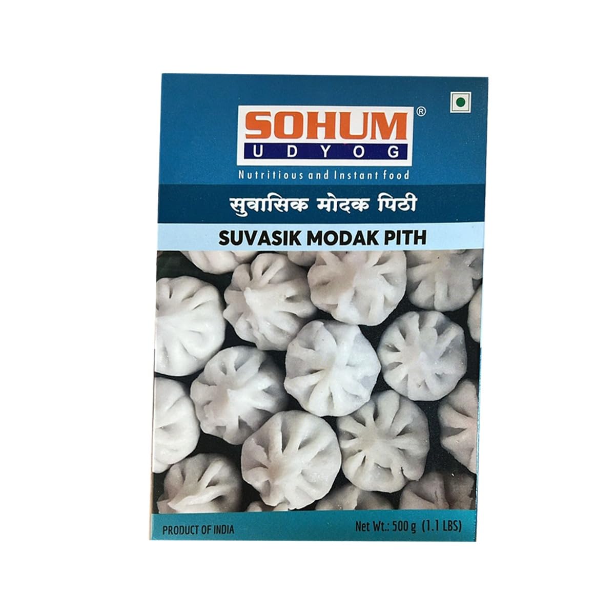 – Sohum Suvasik Modak Pith - 500g Authentic Modak Flour for Traditional Indian Sweets, Perfect for Ganesh Chaturthi, No Preservatives or Additives, Product from India (Pack of 1)