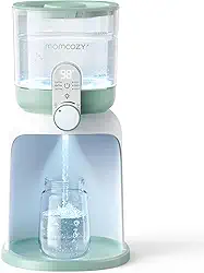 Momcozy Aquecedor de água com luzes duplas para alimentação noturna, aquecedor instantâneo de mamadeira para fazer fórmulas, capacidade maior de 1,6 g, dispensador de fórmula com 6 opções de