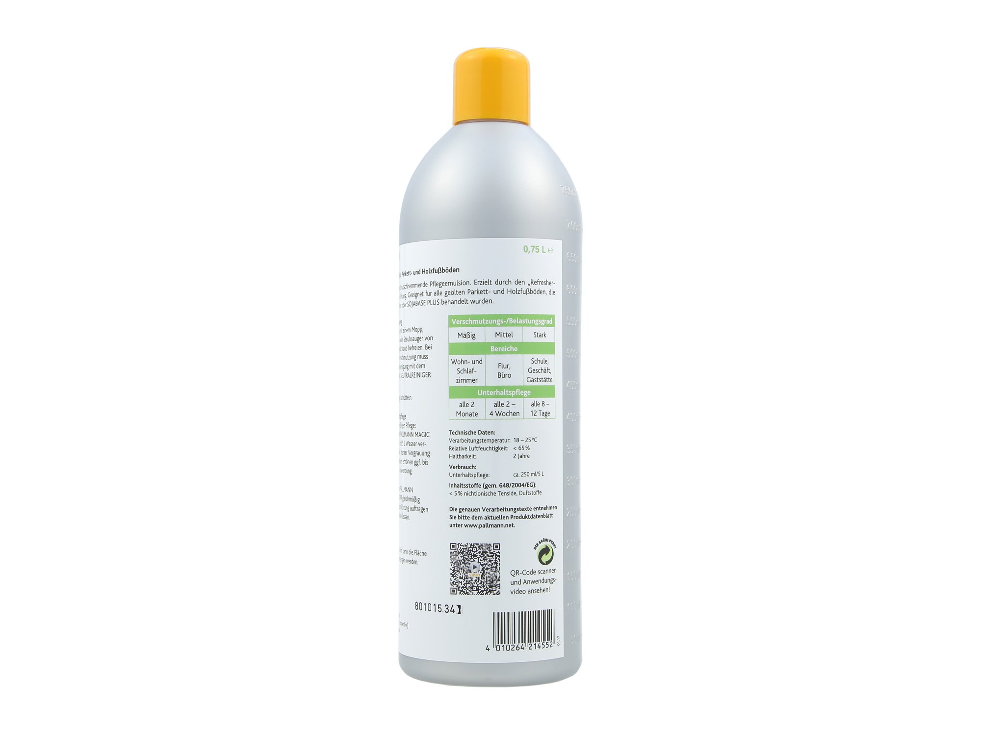 HEVO® Pallmann Vollpflege Set für geölte Parkett- und Holzfußböden - 1x Magic Oil + 1x Neutralreiniger je 750ml