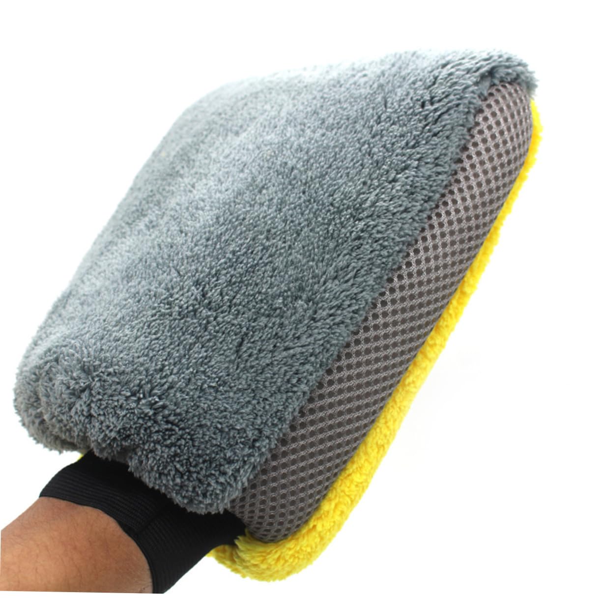 GLEAVI 2piezas Guantes De Lavado De Autos Impermeables De Microfibra Doble Cara Diseño Práctico para Limpieza De Vehículos y Superficies Delicadas Guantes De Lavado para Hogar y