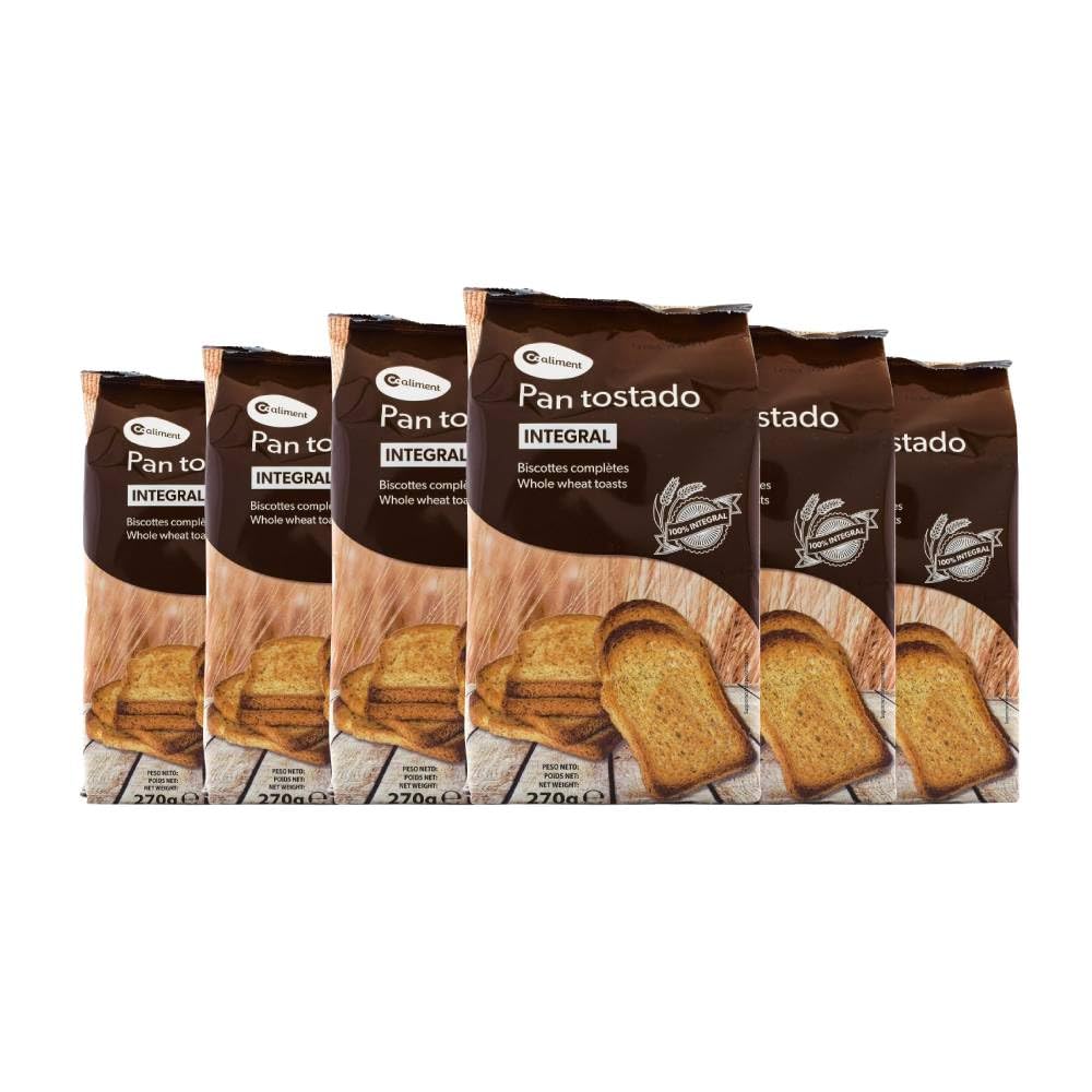 Pan tostado integral Coaliment 270 g pack de 6
