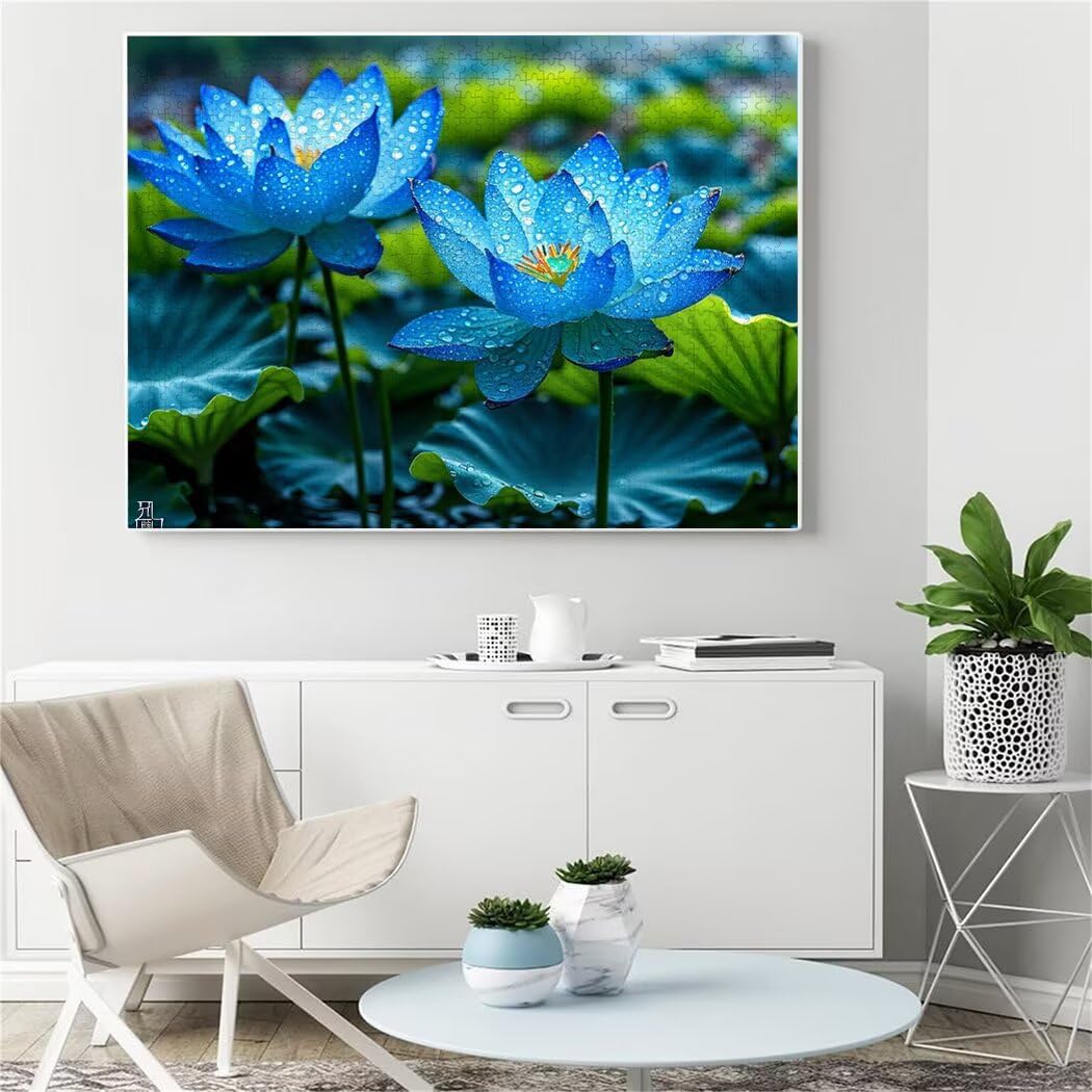 Puzzle 4000 Pièces Adulte Puzzle Lotus Puzzles Classiques, 4000 Pièces Jeu éducatif défi Jouet Puzzles Feuille Art DIY Jeu Occasionnel Jouets Cadeau Intéressants Ami De La Famille Approprié S-271