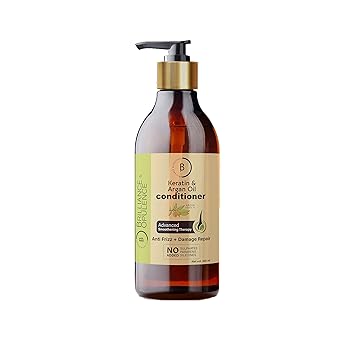 Brilliance & Opulence Keratin & Argan Oil Hair Conditioner for Damage Repair & Anti Frizz with Advanced Smoothening Therapy, No Parabens, Silicones & Sulphates 300 ml